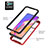 Silicone Transparent Frame Case Cover 360 Degrees YB1 for Oppo Reno5 F