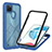 Silicone Transparent Frame Case Cover 360 Degrees YB1 for Realme C21Y