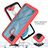 Silicone Transparent Frame Case Cover 360 Degrees YB1 for Realme C21Y