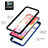 Silicone Transparent Frame Case Cover 360 Degrees YB1 for Samsung Galaxy A04E