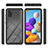 Silicone Transparent Frame Case Cover 360 Degrees YB1 for Samsung Galaxy A21s