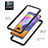 Silicone Transparent Frame Case Cover 360 Degrees YB1 for Samsung Galaxy A31