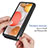 Silicone Transparent Frame Case Cover 360 Degrees YB1 for Samsung Galaxy A42 5G