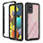 Silicone Transparent Frame Case Cover 360 Degrees YB1 for Samsung Galaxy A51 4G