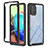 Silicone Transparent Frame Case Cover 360 Degrees YB1 for Samsung Galaxy A71 4G A715