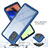 Silicone Transparent Frame Case Cover 360 Degrees YB1 for Samsung Galaxy A71 4G A715