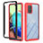 Silicone Transparent Frame Case Cover 360 Degrees YB1 for Samsung Galaxy A71 5G