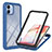 Silicone Transparent Frame Case Cover 360 Degrees YB1 for Samsung Galaxy M04