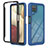 Silicone Transparent Frame Case Cover 360 Degrees YB1 for Samsung Galaxy M12