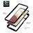 Silicone Transparent Frame Case Cover 360 Degrees YB1 for Samsung Galaxy M12