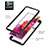 Silicone Transparent Frame Case Cover 360 Degrees YB1 for Samsung Galaxy S20 FE (2022) 5G