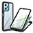 Silicone Transparent Frame Case Cover 360 Degrees YB1 for Xiaomi Poco X5 5G