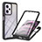 Silicone Transparent Frame Case Cover 360 Degrees YB1 for Xiaomi Redmi Note 12 Pro 5G