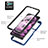 Silicone Transparent Frame Case Cover 360 Degrees YB1 for Xiaomi Redmi Note 12 Pro 5G