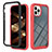 Silicone Transparent Frame Case Cover 360 Degrees YB2 for Apple iPhone 13 Pro