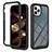 Silicone Transparent Frame Case Cover 360 Degrees YB2 for Apple iPhone 13 Pro