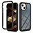 Silicone Transparent Frame Case Cover 360 Degrees YB2 for Apple iPhone 14 Plus