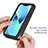 Silicone Transparent Frame Case Cover 360 Degrees YB2 for Apple iPhone 14 Plus