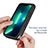 Silicone Transparent Frame Case Cover 360 Degrees YB2 for Apple iPhone 14 Pro Max