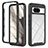 Silicone Transparent Frame Case Cover 360 Degrees YB2 for Google Pixel 8 5G