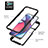 Silicone Transparent Frame Case Cover 360 Degrees YB2 for Motorola Moto G Stylus (2023) 4G