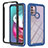 Silicone Transparent Frame Case Cover 360 Degrees YB2 for Motorola Moto G10 Power