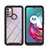 Silicone Transparent Frame Case Cover 360 Degrees YB2 for Motorola Moto G10 Power