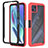 Silicone Transparent Frame Case Cover 360 Degrees YB2 for Motorola Moto G50 5G