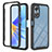 Silicone Transparent Frame Case Cover 360 Degrees YB2 for Oppo A17