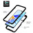 Silicone Transparent Frame Case Cover 360 Degrees YB2 for Oppo A17