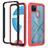 Silicone Transparent Frame Case Cover 360 Degrees YB2 for Realme C25Y