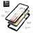 Silicone Transparent Frame Case Cover 360 Degrees YB2 for Samsung Galaxy A12 Nacho