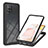 Silicone Transparent Frame Case Cover 360 Degrees YB2 for Samsung Galaxy A42 5G