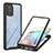 Silicone Transparent Frame Case Cover 360 Degrees YB2 for Samsung Galaxy A71 4G A715