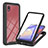 Silicone Transparent Frame Case Cover 360 Degrees YB2 for Samsung Galaxy M01 Core