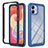 Silicone Transparent Frame Case Cover 360 Degrees YB2 for Samsung Galaxy M04