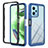 Silicone Transparent Frame Case Cover 360 Degrees YB2 for Xiaomi Redmi Note 12 5G