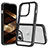 Silicone Transparent Frame Case Cover 360 Degrees ZJ1 for Apple iPhone 13 Pro Max