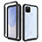 Silicone Transparent Frame Case Cover 360 Degrees ZJ1 for Google Pixel 4a 5G