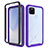 Silicone Transparent Frame Case Cover 360 Degrees ZJ1 for Google Pixel 4a 5G