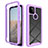 Silicone Transparent Frame Case Cover 360 Degrees ZJ1 for Google Pixel 5a 5G