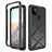 Silicone Transparent Frame Case Cover 360 Degrees ZJ1 for Google Pixel 5a 5G