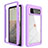 Silicone Transparent Frame Case Cover 360 Degrees ZJ1 for Google Pixel 6 5G