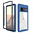 Silicone Transparent Frame Case Cover 360 Degrees ZJ1 for Google Pixel 6 Pro 5G