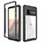 Silicone Transparent Frame Case Cover 360 Degrees ZJ1 for Google Pixel 6 Pro 5G Black