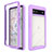 Silicone Transparent Frame Case Cover 360 Degrees ZJ1 for Google Pixel 6a 5G