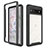 Silicone Transparent Frame Case Cover 360 Degrees ZJ1 for Google Pixel 6a 5G Black
