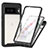 Silicone Transparent Frame Case Cover 360 Degrees ZJ1 for Google Pixel 7 5G