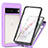 Silicone Transparent Frame Case Cover 360 Degrees ZJ1 for Google Pixel 7 5G