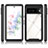 Silicone Transparent Frame Case Cover 360 Degrees ZJ1 for Google Pixel 7 5G